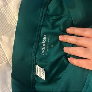 Mandala hunter green jogger scrub pants